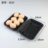 Bandeja desechable para alimentos frescos, caja de embalaje para frutas, verduras y carne de cerdo, bandeja de plástico para alimentos de supermercado, amarilla, una pieza