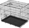 Jaula para Perros para Teddy, Pomerania, Corgi, Bichón, Perros de Tamaño Mediano, Jaula de Alambre Plegable, Jaula para Mascotas, Jaula para Perros de Exportación, Plegable