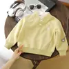 Moletom Infantil, Novo Estilo Primavera e Outono 2026, Roupa Casual de Primavera para Crianças Maiores, Blusa Tendência Street Style, Camada Base