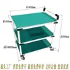 Carrito de Transferencia Antiestático con Barrera Ajustable Móvil Empujado a Mano Tubería Lean Línea de Sala Limpia Carrito Pequeño