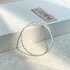 Pulsera de Escama de Dragón Nido de Pájaro Plata 9999 Plata de Ley Escama de Pez Redonda Lisa Simple y Generosa para Niña Ropa Auspiciosa