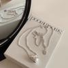 Collar de Amor Nicho Ins Estilo Corea del Sur Alta Gama Combinable Simple Forma de Corazón Cadena Clavícula para Mujer Estilo Frío Estilo Lujo Ligero