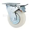 O fabricante produz. Roda universal de nylon. Rodízios com freio de aço inoxidável. Rodízios universais para carrinho plataforma. Volante