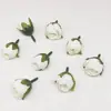 Acessórios Artesanais Estilo Mori Flor de Camélia Desabrochando Retrô Europeu Materiais para Guirlanda Artesanal DIY Cabeça de Flor Rosa Simulada