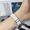 Design de Cintura Fina Pulseira de Relógio com Tinta Salpicada e Três Contas Adequada para Apple 11, Samsung Watch 8, Huawei Fit 5, Xiaomi e Pulseiras Xiaotiancai