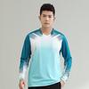 Camiseta de manga larga para bádminton de Otoño e Invierno, uniforme para hombre y mujer, camiseta de equipo de secado rápido, traje de uniforme de tenis de mesa para niños, impresión