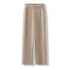 Pantalones Casuales Rectos Retro de Principios de Otoño Cintura Alta Adelgazantes Sueltos Deportivos Largos Moda Versátil Pantalones para Mamá de Mediana Edad y Mayores