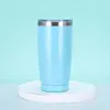Taza de coche Amazon transfronteriza de 20 oz, doble vacío, acero inoxidable 304, aislamiento, taza de hielo para coche frío, venta al por mayor