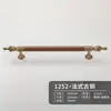 Alça de latão Novo estilo antigo chinês porta de armário guarda-roupa sapateira móveis estilo minimalista francês nogueira alça longa
