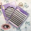 Caja de Regalo Serie de Pestañas Postizas Transfronterizas Empaque Ocho Filas de Pestañas Completas en Inglés Individual Agrupadas Segmentadas Pestañas Postizas Sin Pegamento