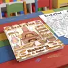 10 hojas/paquete de pósters para colorear, nuevo modelo transfronterizo, pósters para colorear de búsqueda y relleno con temática de repostería, papel divertido para dibujar graffiti hecho a mano