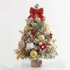 Amazon 45/60cm Decoración Navideña Mini Árbol de Navidad Flocado Adorno para Escritorio del Hogar Set