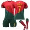 Mundial 2022 Argentina No. 10 Jersey Messi Portugal Ronaldo Brasil Neymar Francia Mbappe