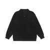 Sudadera Yidao Vintage 2025 Otoño Nueva Japonesa Retro Simple Color Sólido Holgada Casual Versátil Manga Larga Cuello Solapa