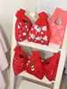 Bolsa de Punto, Portátil, Linda, Moderna y Versátil, Bolso de Mano Portátil, Recuerdo de Banquete para Bebé, Bolsa para Dulces de Boda