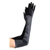 Luvas Longas de Etiqueta Vestido Longo Luvas de Cetim Performance de Casamento Baile Luvas Cos Roupas Uniformes Acessórios