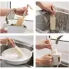 Estropajo de Lufa con Mango de Madera Minimalista Estilo Japonés para Limpiar Esquinas, Cepillo para Botellas, Cepillo para Limpiar Tazas, Cepillo de Limpieza