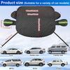 Parasol plegable para parabrisas de coche, cubierta para nieve, parasol, cubierta para parabrisas, cubierta para parabrisas contra hielo y nieve