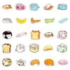 Pegatinas de Gato de Nuevo Estilo Transfronterizas de 56 Piezas para Todo, Incluyendo Latas, Jarrones, Leche Líquida, Pegatinas Decorativas Lindas con Temática de Gato para Agendas