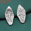 Prata de lei S925 moeda seis palavras mantra Pilão de diamante contas em barril pingente vintage desgastado DIY material de contas feito à mão