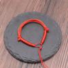 Cuerda de Mano con Nudo de Diamante Simple Pulsera Tejida Semiacabada para Hombres y Mujeres Cuerda Roja Parejas Pueden Usar Cuentas Hebilla Segura