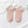 Calcetines mujer cortos absorbentes de sudor desodorantes verano finos transpirables lindos japoneses tobilleros bajos ins de moda calcetines de tobillo a rayas