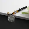 Colgante de Botella de Aceite Esencial de Perfume, Llavero de Botella de los Deseos, Tapón de Corcho en Forma de Corazón, Botella Pequeña de Vidrio, Colgante para Bolso, Cuerda Trenzada