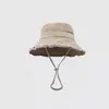 Chapéu de Pescador Liso com Borda Desfiada Lavada para Mulheres, Chapéu Balde Casual Versátil, Chapéu de Sol Fashion Estilo Coreano, Elegante e Afina o Rosto