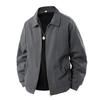 Chaqueta de aviador para hombre, primavera 2025, nueva, combinable con todo, de marca de moda, holgada y elegante, con solapa, ropa informal.