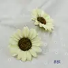 Flor de Girassol Artificial Pequena de 10cm Flor de Pulso Dançante Adorno de Cabeça Presente para o Dia dos Professores Decoração de Chapéu DIY