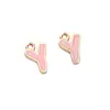Aleación Cuentas con Letras para Goteo de Aceite Colgante Cuentas Sueltas DIY Pulsera Hecha a Mano Accesorios de Joyería Venta al por Mayor Letras Accesorios DIY