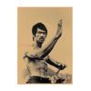Póster de la estrella de Kung Fu Bruce Lee Músculo Pintura inspiradora Decoración de dormitorio Pintura mural 524