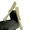 Pente Meridian de Chifre Natural Pente de Massagem Portátil Pente Genuíno para Raspagem do Couro Cabeludo para Mulheres com Cabelo Longo