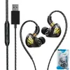 Fones de Ouvido Hifi para Jogos Aifeimei com Fio, Som Surround, Graves Pesados, Plug Duplo para Computadores de Mesa, Jogos de E-Sports