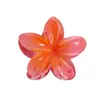 Pinza de Tiburón para el Cabello con Flor de Plumeria y Flor de Bauhinia, Estilo Vacacional para la Parte Trasera de la Cabeza de Mujer, Accesorio para el Cabello