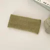 Diadema Elástica Nueva Transfronteriza, Accesorio para el Cabello de Color Sólido, Diadema de Lana Tejida Serie de Colores Morandi, Accesorio Versátil para el Cabello para Otoño e Invierno