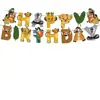 Decoraciones de Fiesta de Cumpleaños Temática de Animación de Dibujos Animados Transfronteriza Banderines Suministros