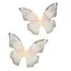 Parche de Mariposa de Tul de una Sola Capa de 5 cm Accesorios para el Cabello Vestido de Novia Ropa de Estilo Antiguo con Peineta DIY de Mariposa Pequeña
