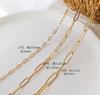 14K cor de ouro de retenção de corrente retangular diy artesanal 0 cadeia jóias acessórios brincos pulseira colar material