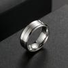 Suministro Transfronterizo de Amazon Anillo Simple de Acero de Titanio para Hombre Europeo y Americano Moderno Acero Inoxidable Accesorios de Joyería para Mano