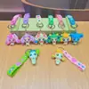 Llavero Colgante de Dibujos Animados Estilo Nuevo Maravilloso Lindo Arcoíris Lindo Adorno de Muñeca para Mochila de Estudiante Llavero Regalo