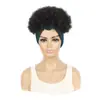 Faixa de Cabelo Cacheado Fofo 8 polegadas Grande Lenço de Cabeça Afro Lenço de Cabeça Afro para Mulheres Africanas Peruca Aplique de Cabelo