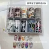 Nuevo Papel Calcomanía para Arte de Uñas Japonés Mariposas Flores Letras en Inglés Periódico Cielo Estrellado Pegatinas 10 Estilos Cada Caja Papel Impreso
