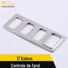 Adequado para 17 Koleo moldura decorativa de controle de farol acessórios de adesivo de ajuste de botão de interruptor de farol Koleo