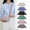 Bolsa Transversal de Comércio Exterior para Mulheres, Cor Sólida, Bolsa para Mãe que Trabalha, Simples e Estilosa, Multicamadas, Grande Capacidade, Bolsa de Ombro Versátil Casual