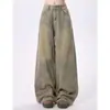 Jeans Fluidos que Cubren las Caderas y Favorecen la Figura, Haciéndote Ver Más Alta, Cómodos y Versátiles, con un Diseño de Degradado Azul Vintage que Estiliza y Favorece la Figura