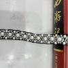 Venta directa de fábrica en stock encaje de cuentas hecho a mano rombo encaje de perlas vestido de novia Hanfu accesorios de ropa