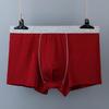 Ropa Interior de Algodón para Hombre Calzoncillos tipo bóxer Sueltos Transpirables Hombres Gordos Tallas Grandes Cintura Media-Alta Algodón Puro Calzoncillos tipo Bóxer Rojos para Jóvenes