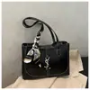 Nova Bolsa Tote, Bolsa de Mão Grande em Couro a Óleo Retrô, Textura Simples, Bolsa de Ombro Fashion, Bolsa Prática para o Dia a Dia