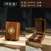 Joyería de Jade Hetian Caja de Regalo de Tres Oros Colgante de Jade Caja de Pulsera de Madera Maciza Pulsera de Ágata Dzi Tangka Empaquetado
